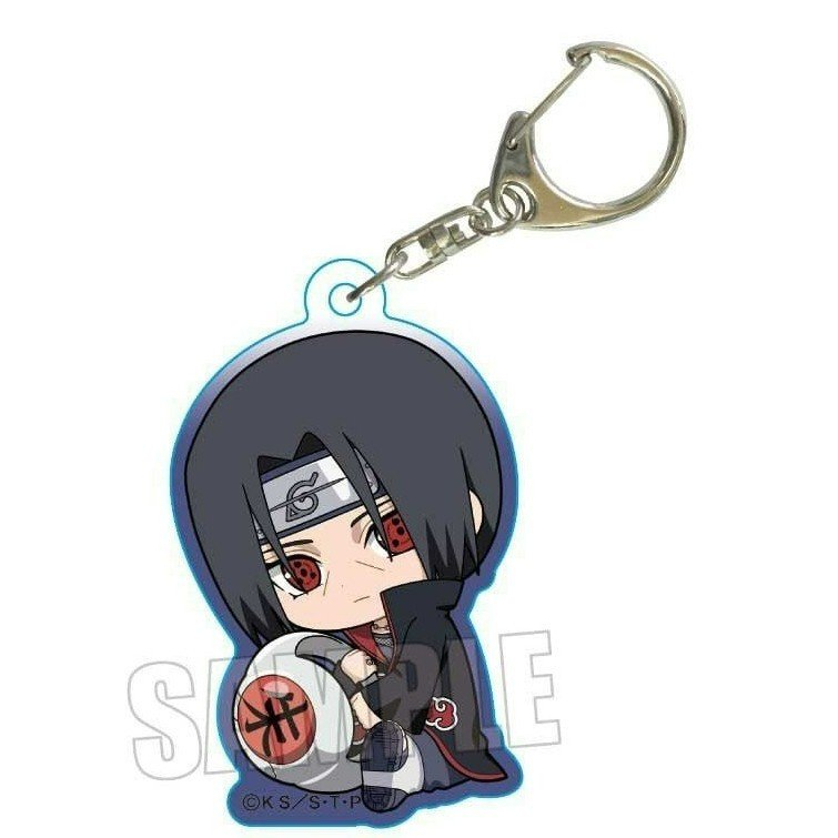 Móc khóa Naruto ver Ngồi ôm đồ anime quà tặng chibi mica xinh xắn arcylic dễ thương