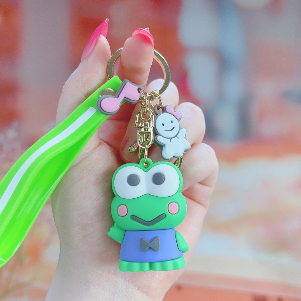 ❣️Móc Khóa Silicon Kèm Dây Tăng Cao Cấp ❣️ Móc Khóa may mắn Hình Thú Hoạt Hình Cute Dễ Thương