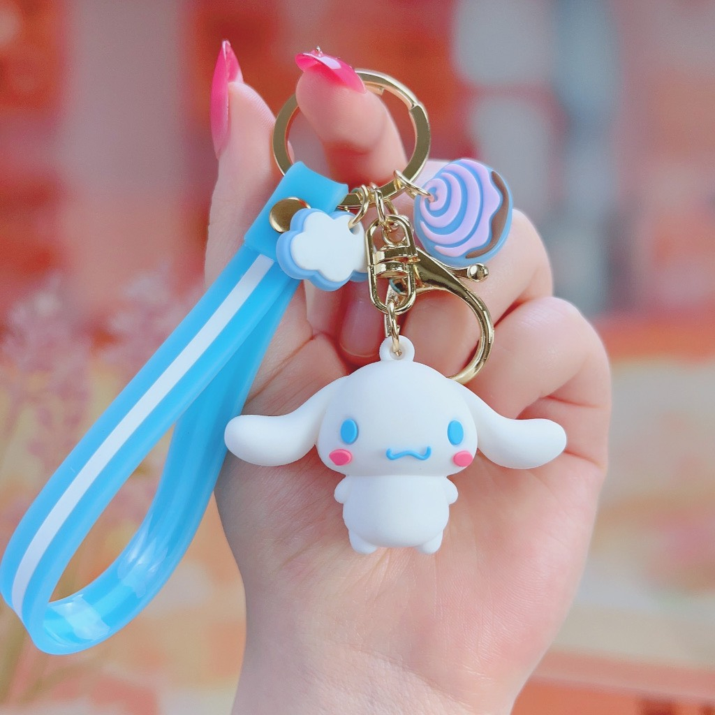 ❣️Móc Khóa Silicon Kèm Dây Tăng Cao Cấp ❣️ Móc Khóa may mắn Hình Thú Hoạt Hình Cute Dễ Thương