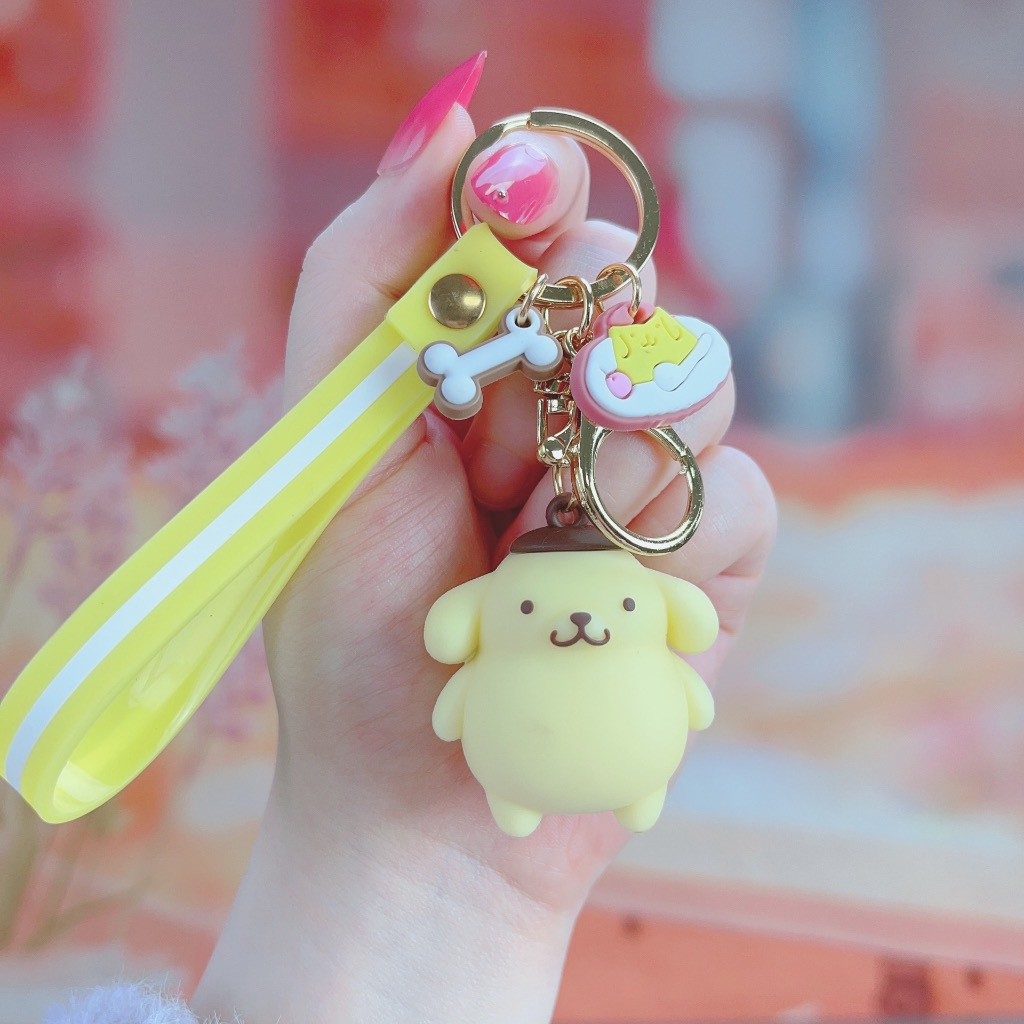 ❣️Móc Khóa Silicon Kèm Dây Tăng Cao Cấp ❣️ Móc Khóa may mắn Hình Thú Hoạt Hình Cute Dễ Thương