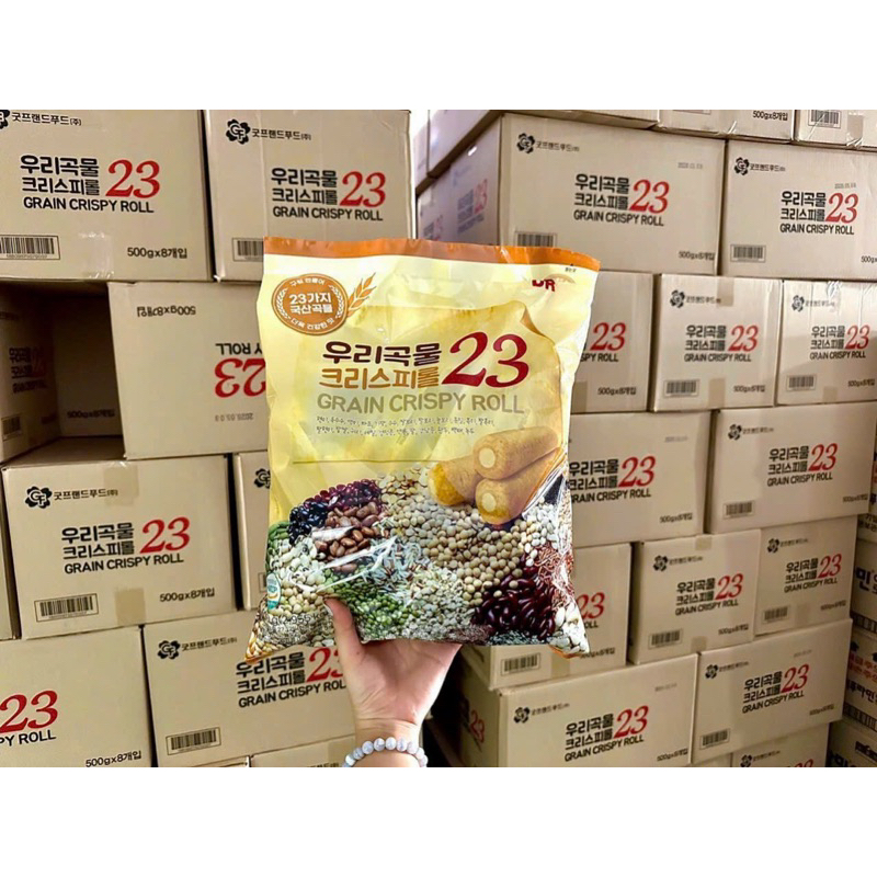 Bánh ngũ cốc Hàn Quốc 23 vị 500 g  bánh giòn tan ạ.