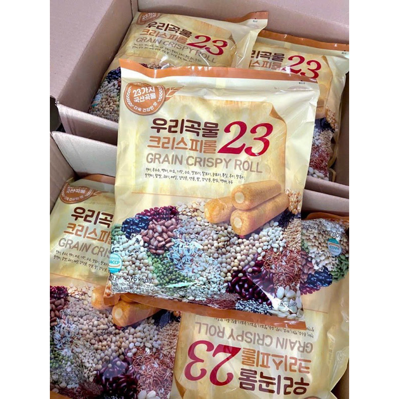 Bánh ngũ cốc Hàn Quốc 23 vị 500 g  bánh giòn tan ạ.