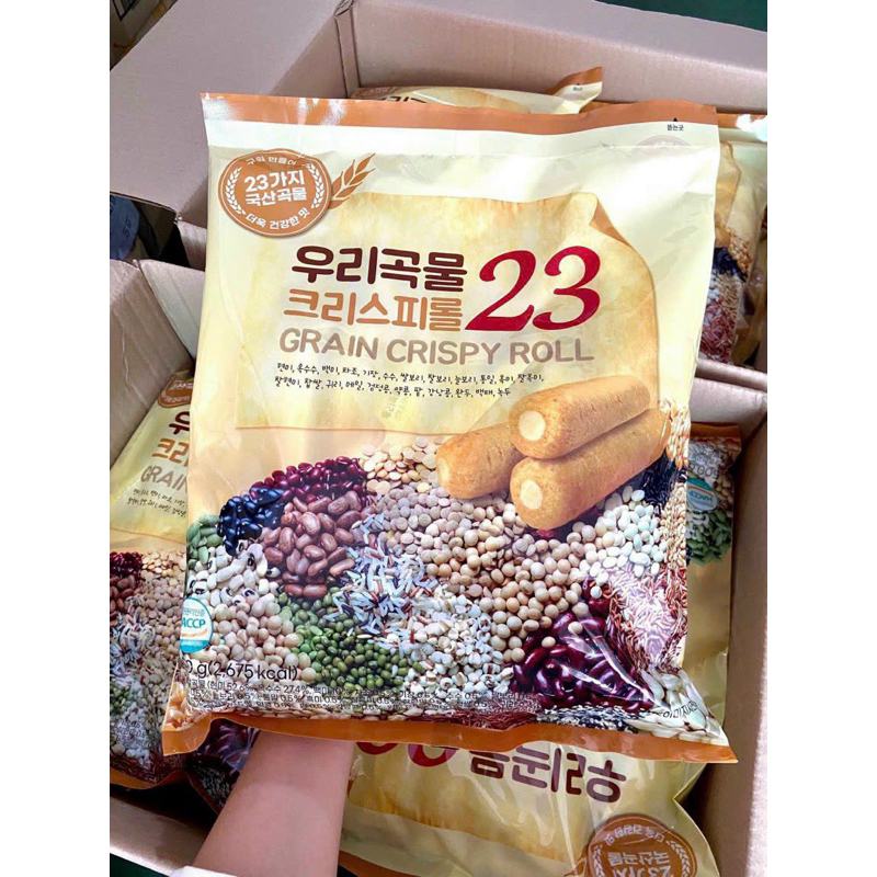 Bánh ngũ cốc Hàn Quốc 23 vị 500 g  bánh giòn tan ạ.