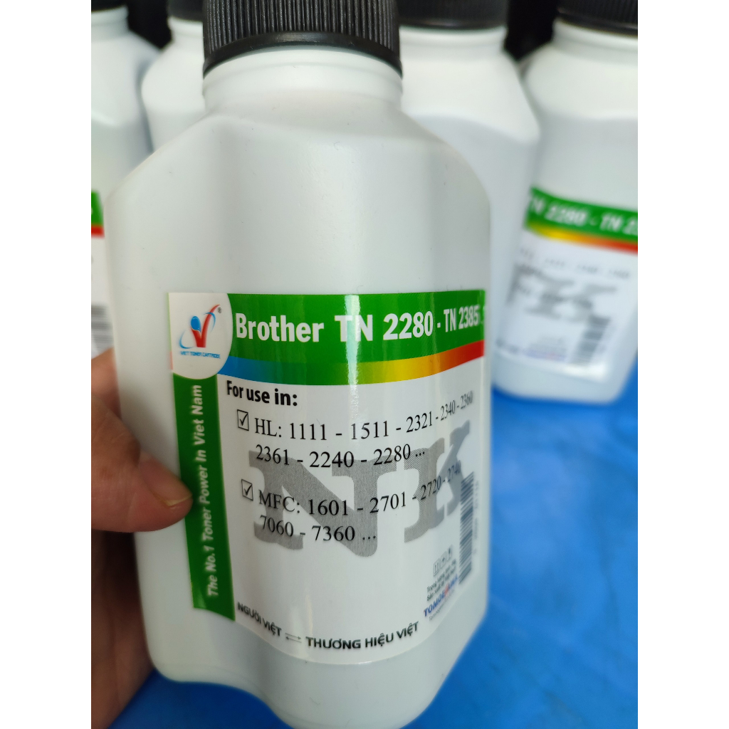 Combo 5 chai mực nạp dành cho mã mực Brother TN 2025/TN 2130/TN 2280/TN 2385/TN 1010/TN 720