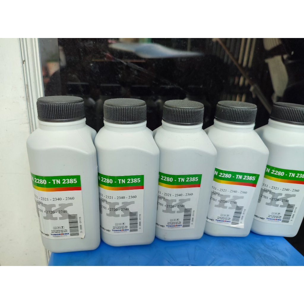 Combo 5 chai mực nạp dành cho mã mực Brother TN 2025/TN 2130/TN 2280/TN 2385/TN 1010/TN 720