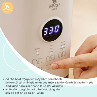 Máy Hâm Sữa Thông Minh Siêu Tốc Moaz BéBé MB – 033