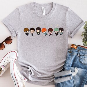 Áo Bangtab Chibi, Áo thành viên Bangtan Áo phông dành cho người hâm mộ Kpop