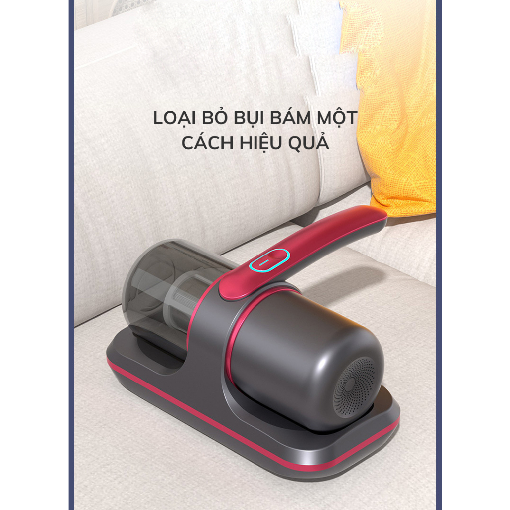 Máy hút bụi giường nệm cầm tay DELA không dây diệt khuẩn UV MHN03