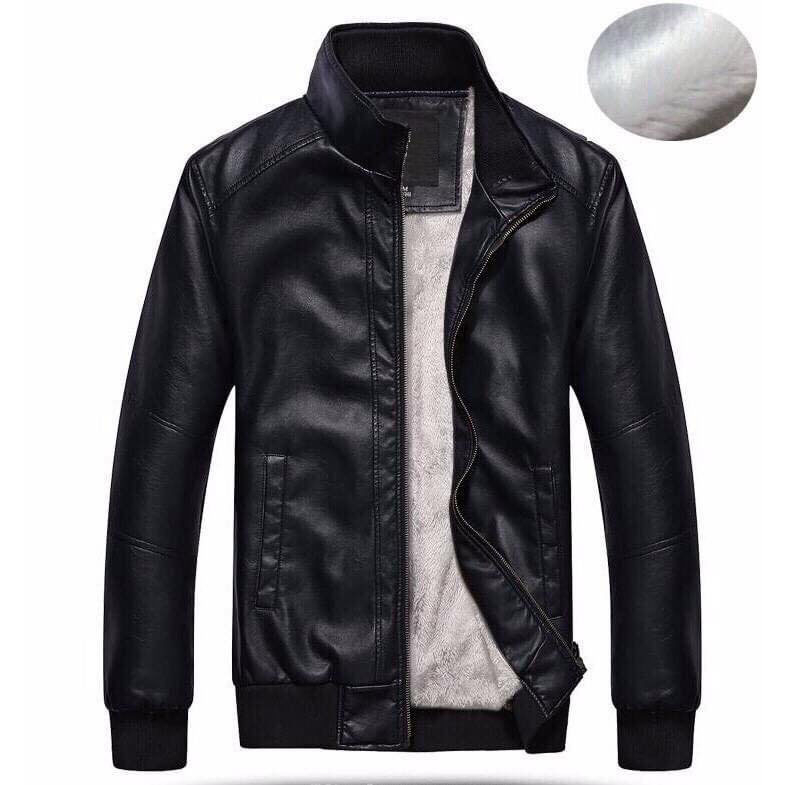 Áo khoác da nam lót lông cao cấp Gabo Fashion AK116TV