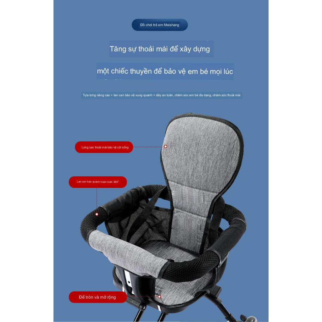 Đẩy Gấp Gọn,Xe Đi Siêu Thị, Du Lịch Cho Bé