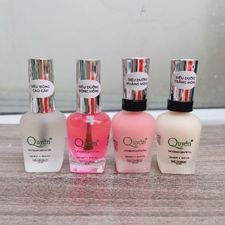 Sơn dưỡng móng tay / sơn dưỡng phẳng móng và dưỡng trắng hồng móng giúp móng chắc khoẻ Quyên , chai 15ml