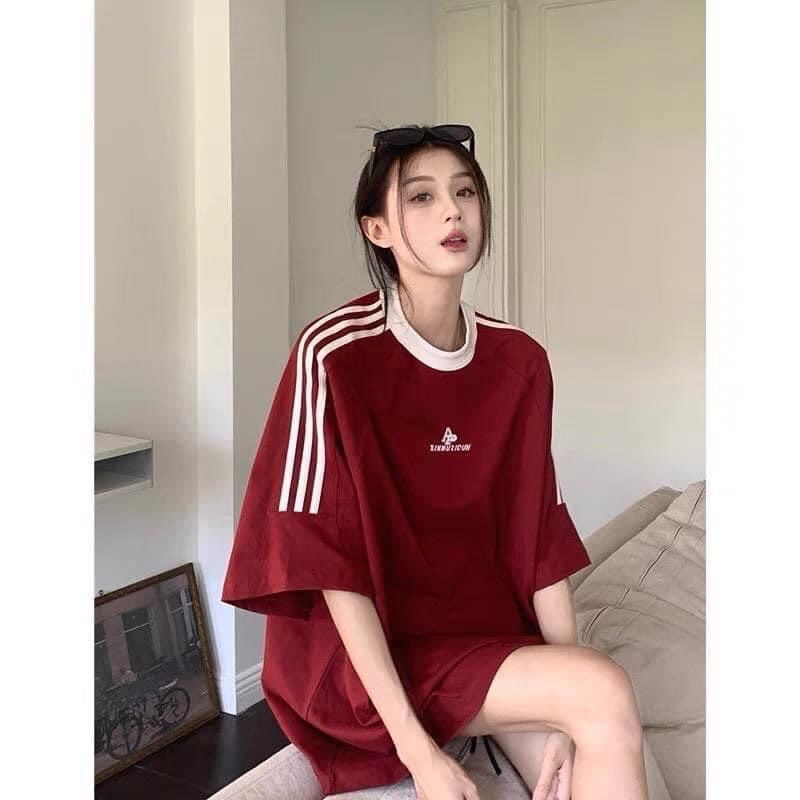 Áo thun Baby tee tay lỡ form rộng AP phong cách thể thao năng động chất cotton siêu mát