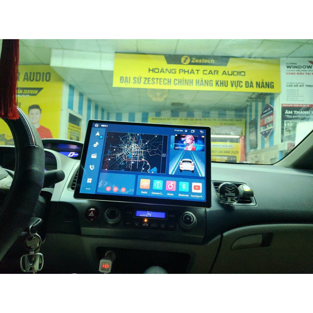 Màn Hình DVD Android Ô Tô 12,9 Inch Hàng Chính Hãng Cao Cấp Bảo Hành Lên Đến 24 Tháng