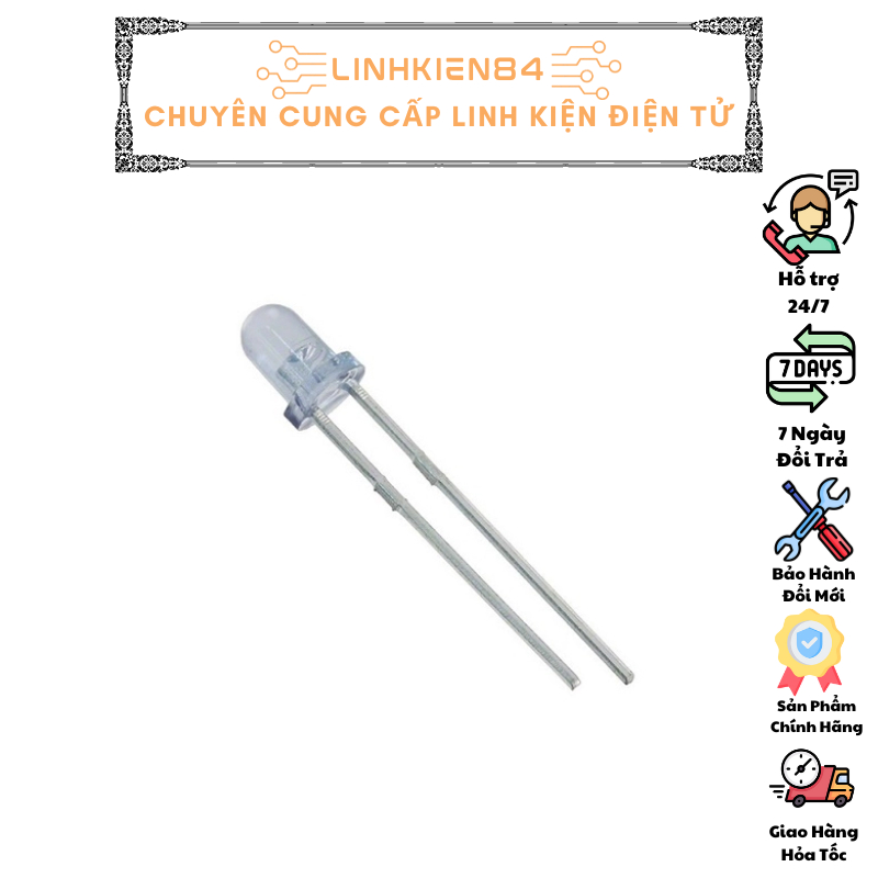COMBO 10 Chiếc Bóng LED 3MM Nhiều Màu