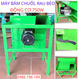 Máy thái chuối 4 chân loại dao cong băm rau bèo, thái cỏ voi đa năng . động cơ 750w. máy băm lát