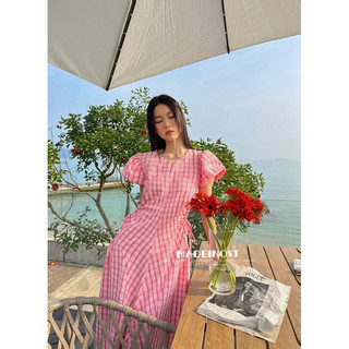 Đầm karo khoét eo tôn dáng hàng cc