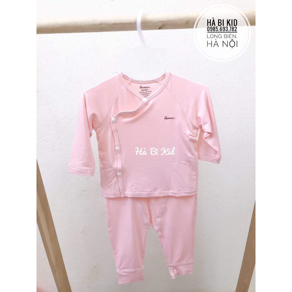 Bộ quần áo AVALER sơ sinh dài tay chất liệu sợi tre cho bé trai bé gái nhiều màu