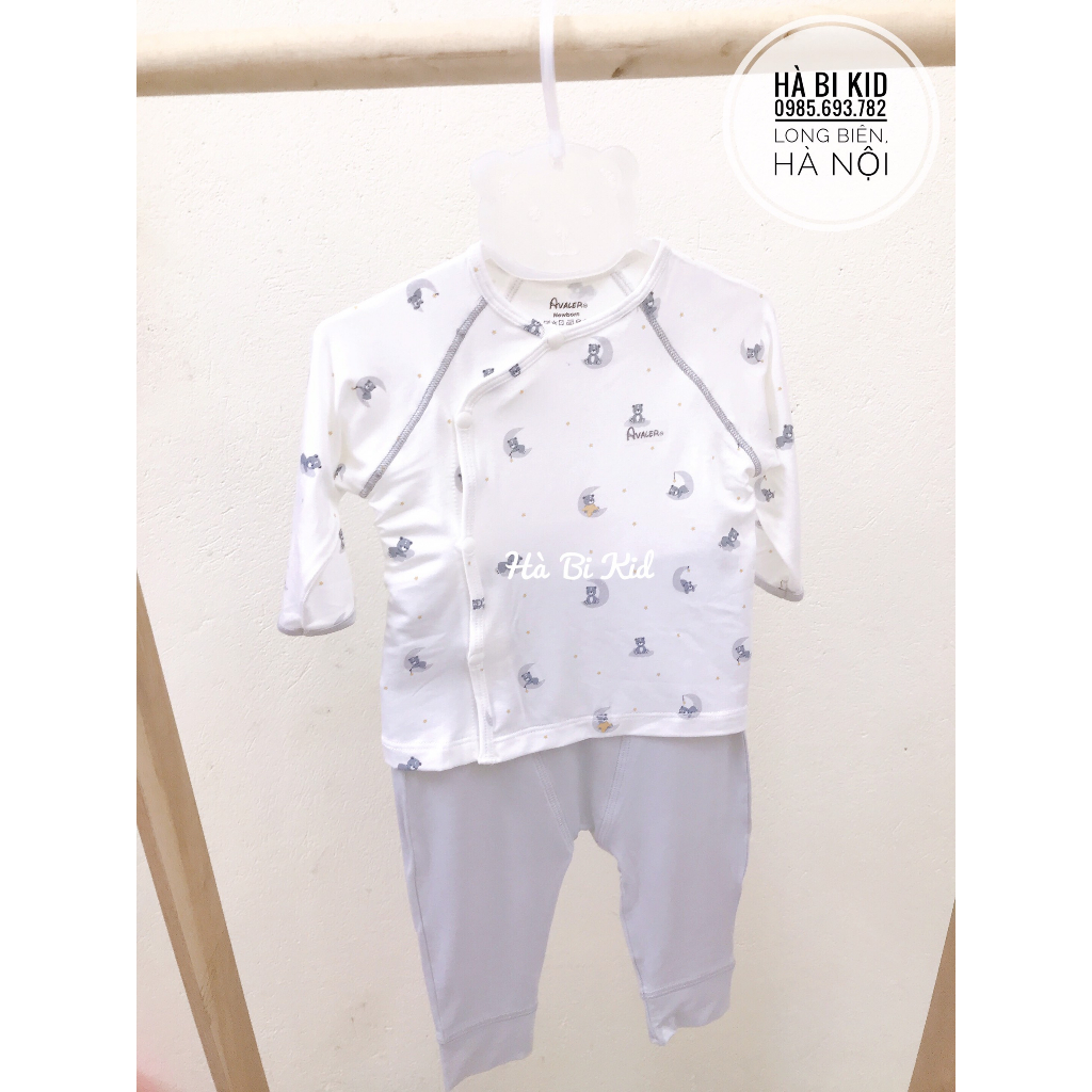 Bộ quần áo AVALER sơ sinh dài tay chất liệu sợi tre cho bé trai bé gái nhiều màu