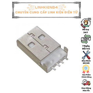 COMBO 5 Chiếc Jack USB A Đực Chân DIP / SMD