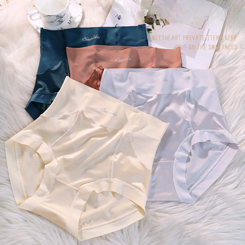 Set 6 quần lót su lụa cạp cao satin gen bụng tàng hình nâng mông tôn dáng gợi cảm NANGEVA ms741