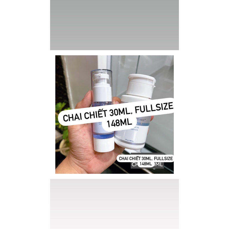 Chai chiết 30ml, Fullsize 148ml