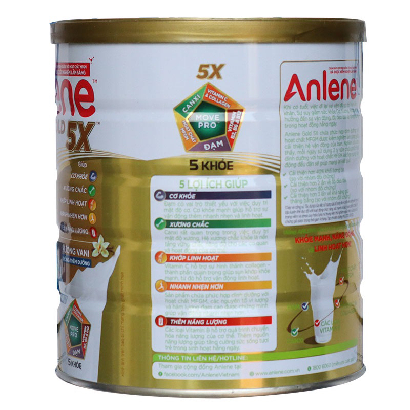Sữa bột Anlene gold 5X 800g