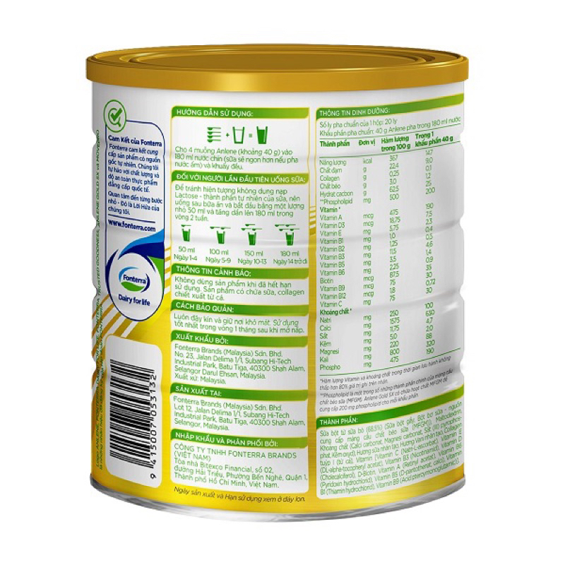 Sữa bột Anlene gold 5X 800g