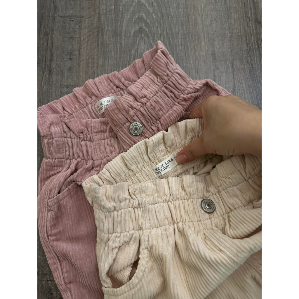 Quần baggy gzj nhung bé gái