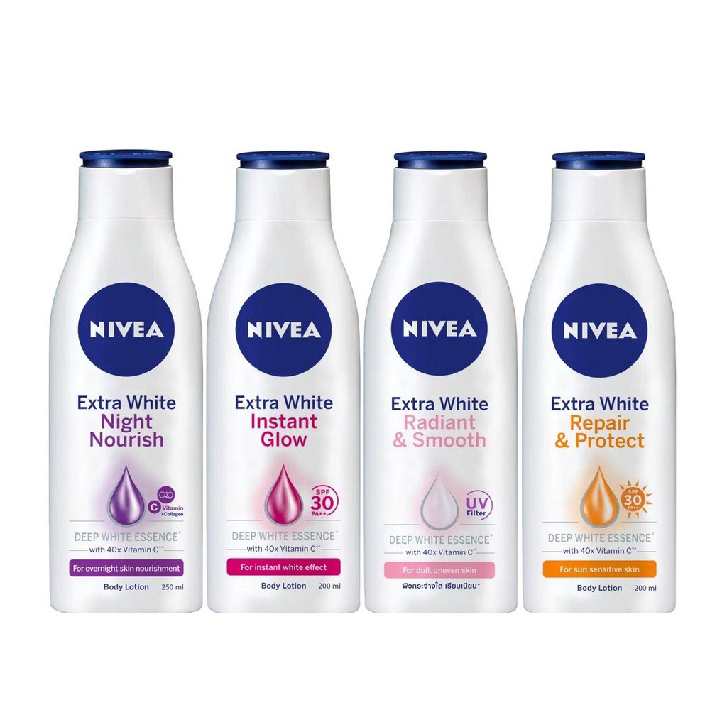 Sữa Dưỡng Thể NIVEA Sáng Da Ban Đêm từ 8 Super Foods