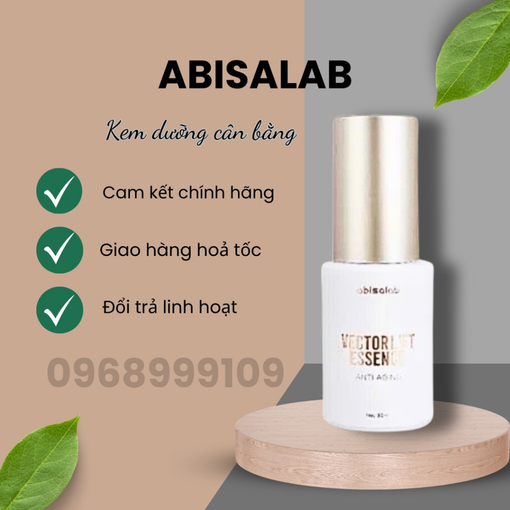 Kem dưỡng ẩm Vectorlift Abisalab ⚡ CHÍNH HÃNG ⚡ Kem dưỡng ẩm cân bằng lợi khuẩn, giảm vết sạm trên da