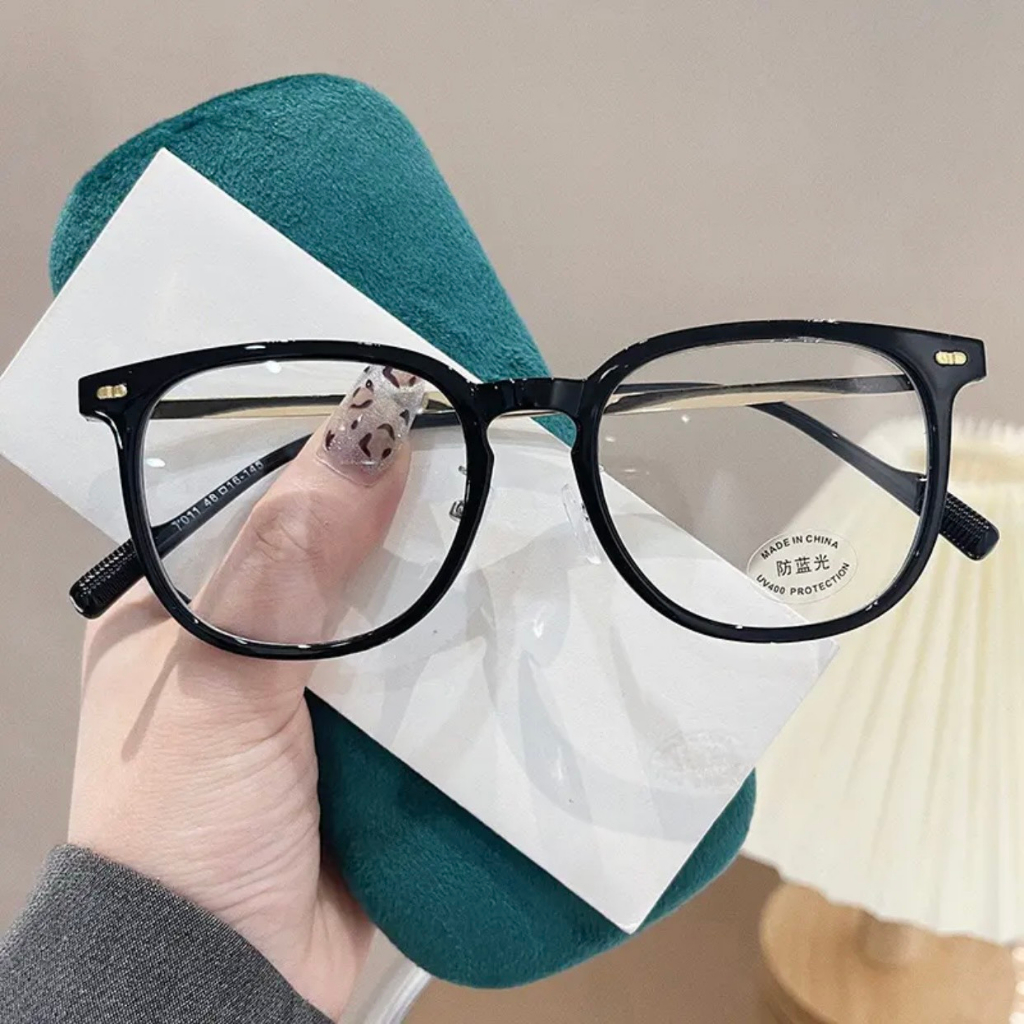 Gọng kính cận thời trang nam nữ chống ánh sáng xanh và tia UV400 phong cách Hàn Quốc thay được mắt k
