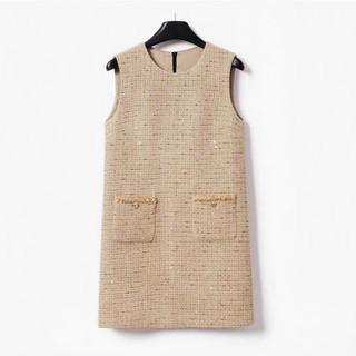 Vải dạ tweed đính kim sa 5 màu