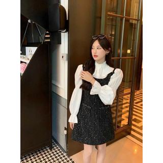 Vải dạ tweed đính kim sa 5 màu