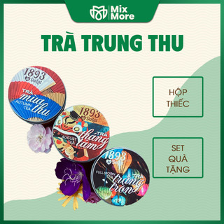 Bộ trà Trung Thu sấy khô Đà Lạt 1893 hộp thiếc (Tháng Tám, Mùa Thu, Trăng Tròn) Mixmore