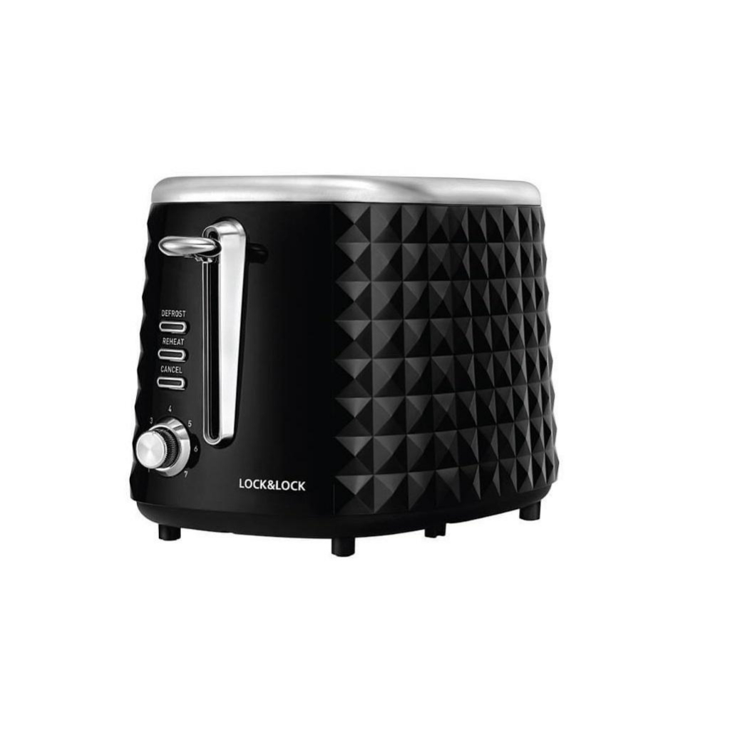 [Mã ELBSJBP03 giảm 12% đơn 500K] Máy nướng bánh mì Lock&Lock Toaster màu đen EJB222BLK