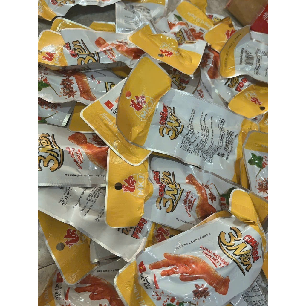 Hân Gà Ba Miền Loại To Ăn Vặt Cực Ngon Thấm Vị Chính Hãng Gói 45g