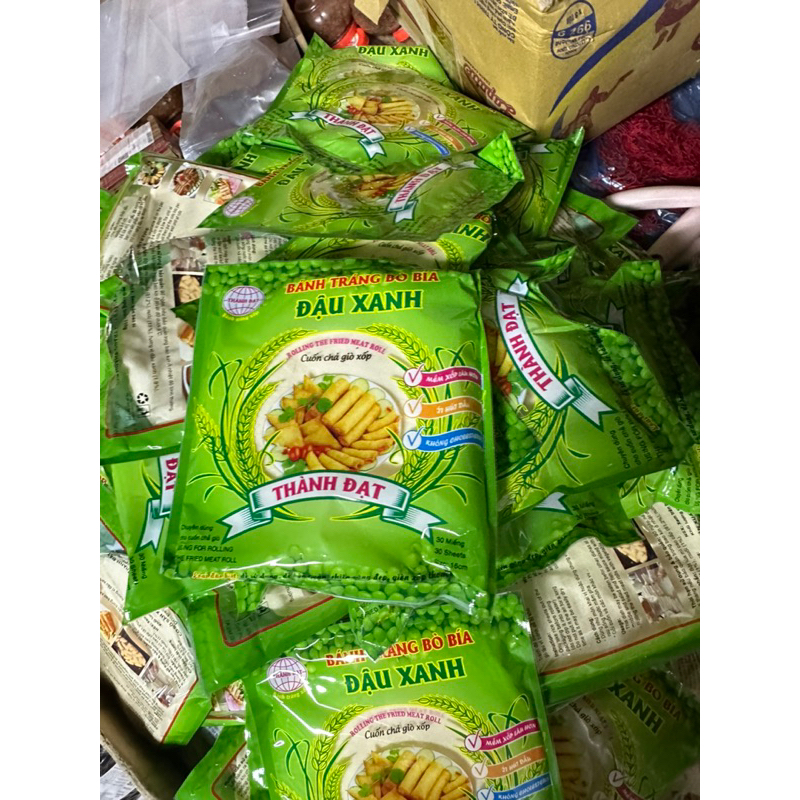 Bánh tráng bò bía đậu xanh - Bánh cuốn đa nem