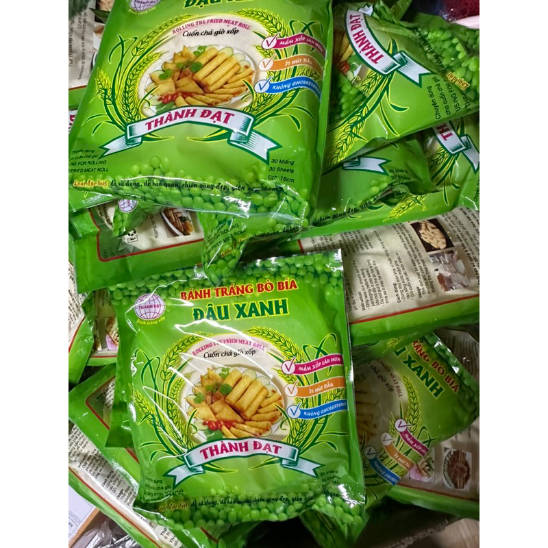 Bánh tráng bò bía đậu xanh - Bánh cuốn đa nem