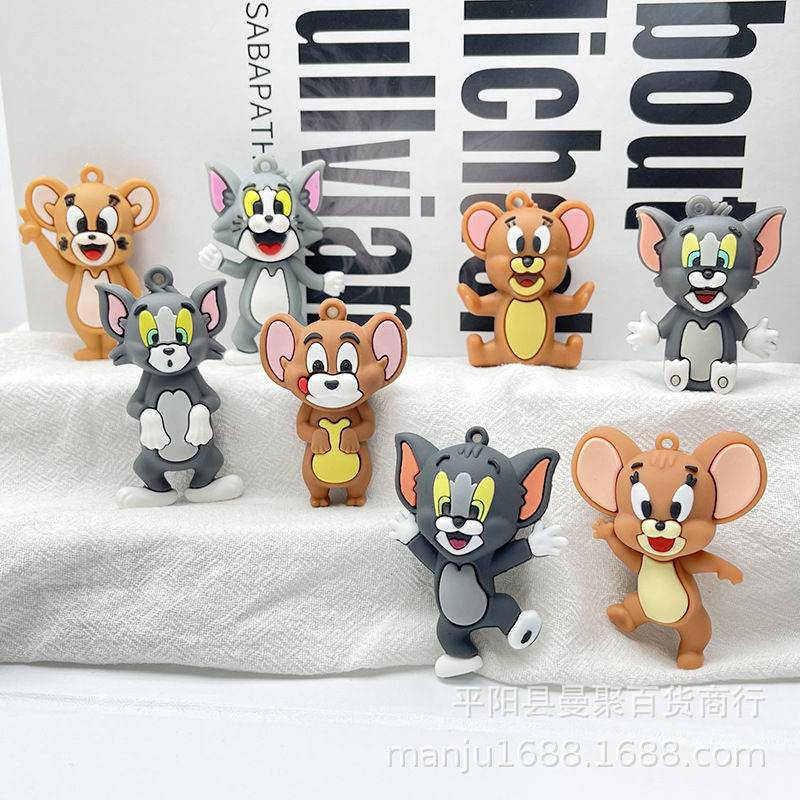 Hàng sẵn +Ảnh thật Charm/ Sticker/ phụ kiện Tom và Jerry , pokemon cỡ to gắn dép cross,dép có lỗ siêu xinh,đã có nút cài