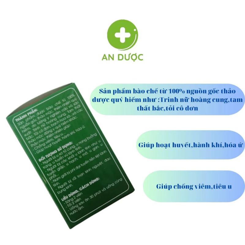 Viên thảo mộc tiêu u lọ 60 viên