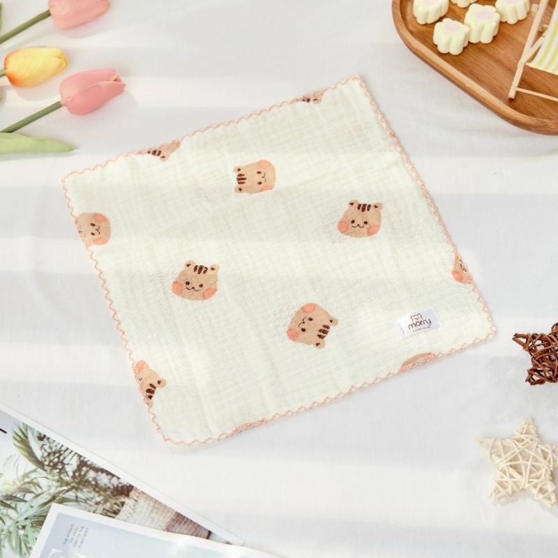 SÉT 5 khăn 4 lớp chất xô Muslin tree in họa tiết dùng làm khăn lau đa năng mềm mịn cho bé