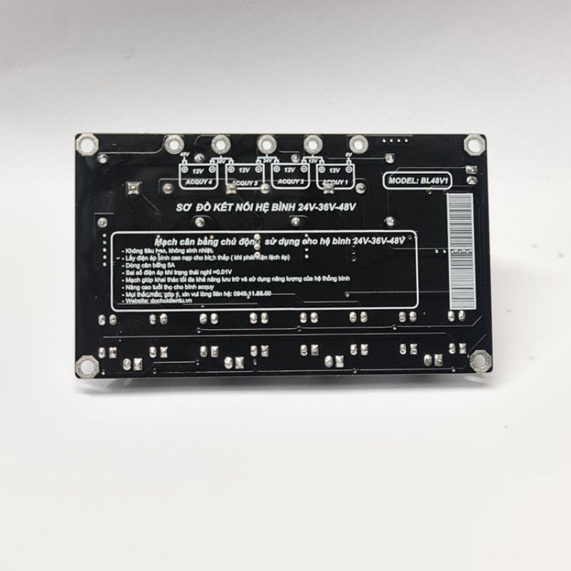 Mạch Cân Bằng Acquy Hệ 24V 36V 48V