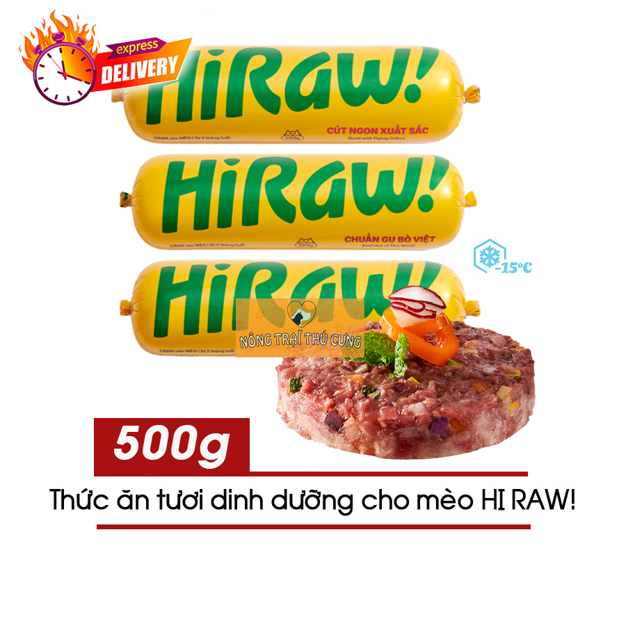 Thịt Tươi Hi RAW (Raw Cat Food) Cho Mèo (Không Chế Biến Lại) - Cho Mèo Từ 2 Tháng Tuổi
