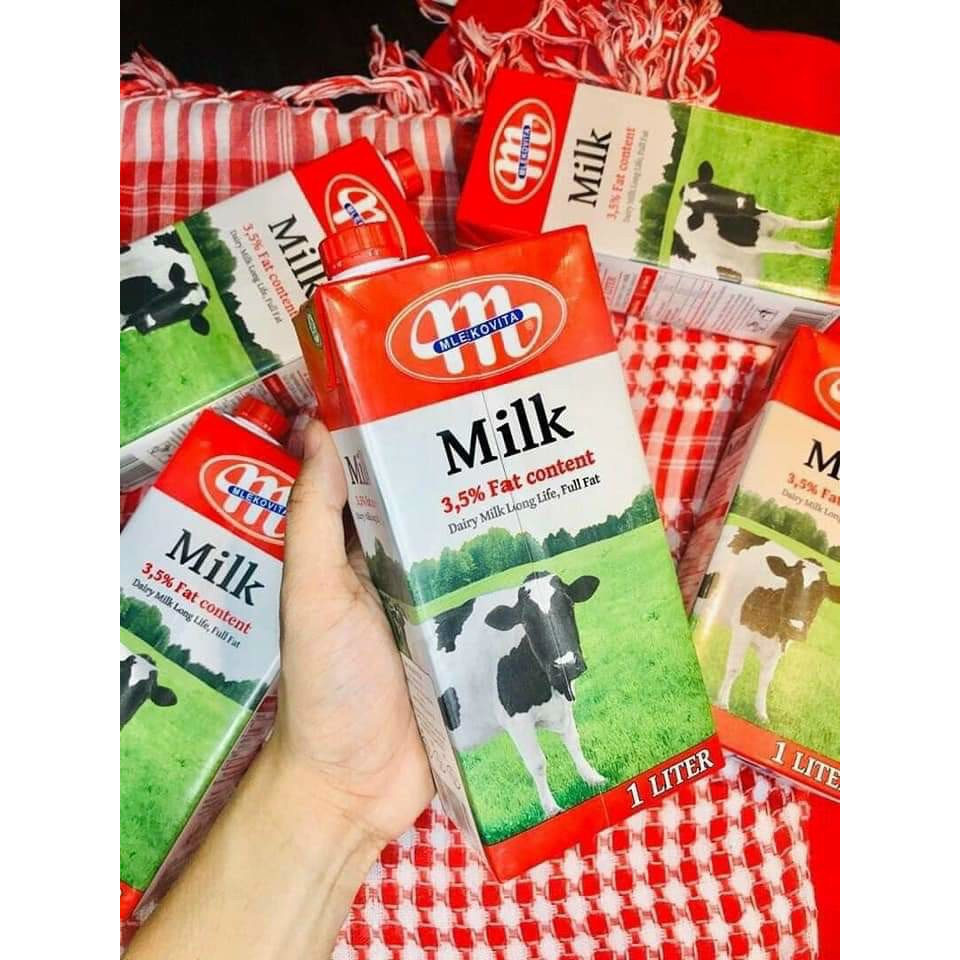 Sữa tươi nguyên kem không đường Mleko Balan 3.5% độ béo - Thùng 12 hộp