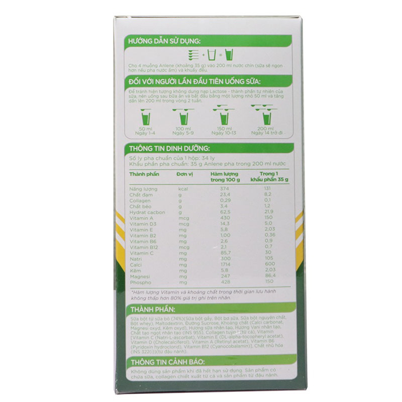 Sữa bột Anlene gold 3X hộp giấy 1.2kg