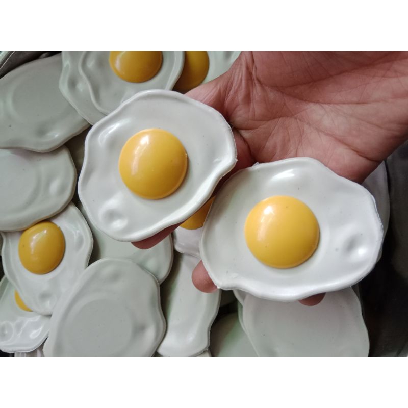 2 cái trứng ốp la- Đồ chơi nấu ăn cân kí dành cho bé iu
