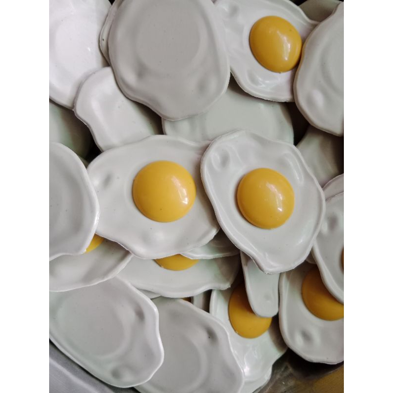 2 cái trứng ốp la- Đồ chơi nấu ăn cân kí dành cho bé iu