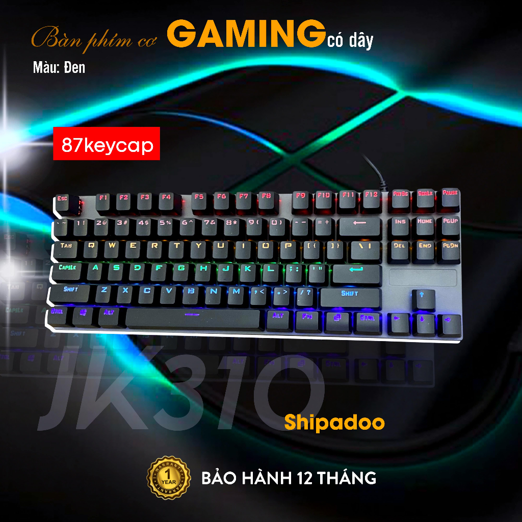 Bàn Phím Cơ Shipadoo JK310 Bản Rút Gọn 87 Key | BigBuy360 - bigbuy360.vn