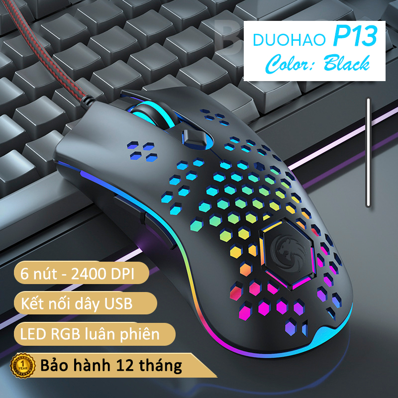 Chuột Gaming DUOHAO/SHIPADOO Điều chỉnh DPI 6 nút thiết kế chuyên game | BigBuy360 - bigbuy360.vn