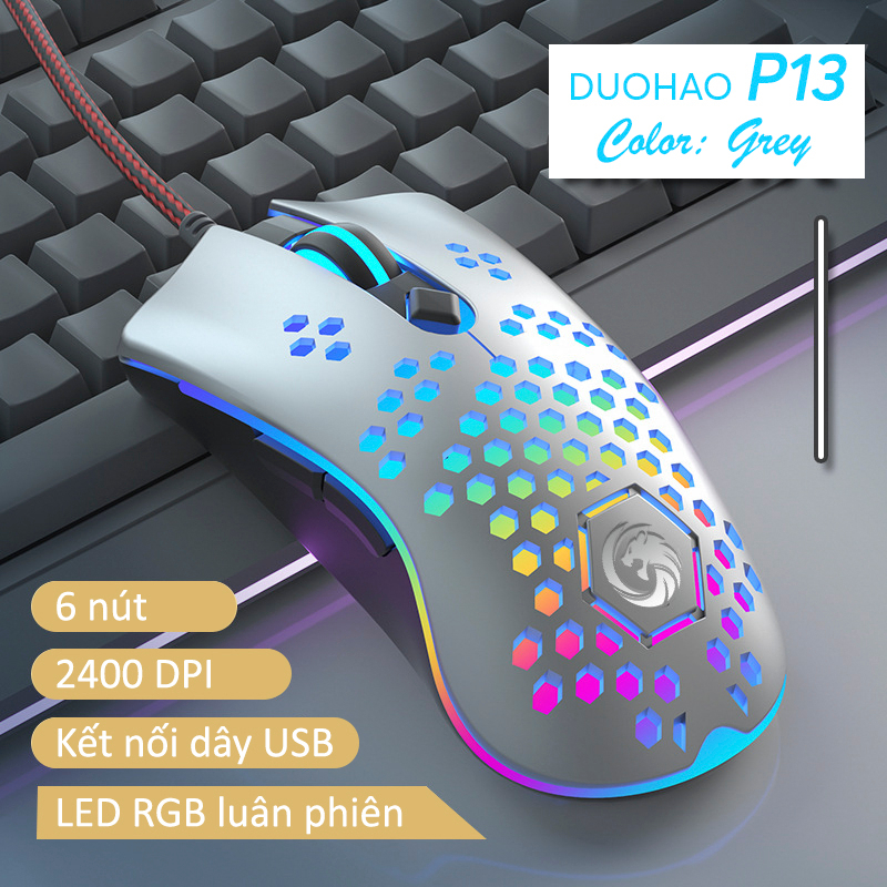 Chuột Gaming DUOHAO/SHIPADOO Điều chỉnh DPI 6 nút thiết kế chuyên game | BigBuy360 - bigbuy360.vn